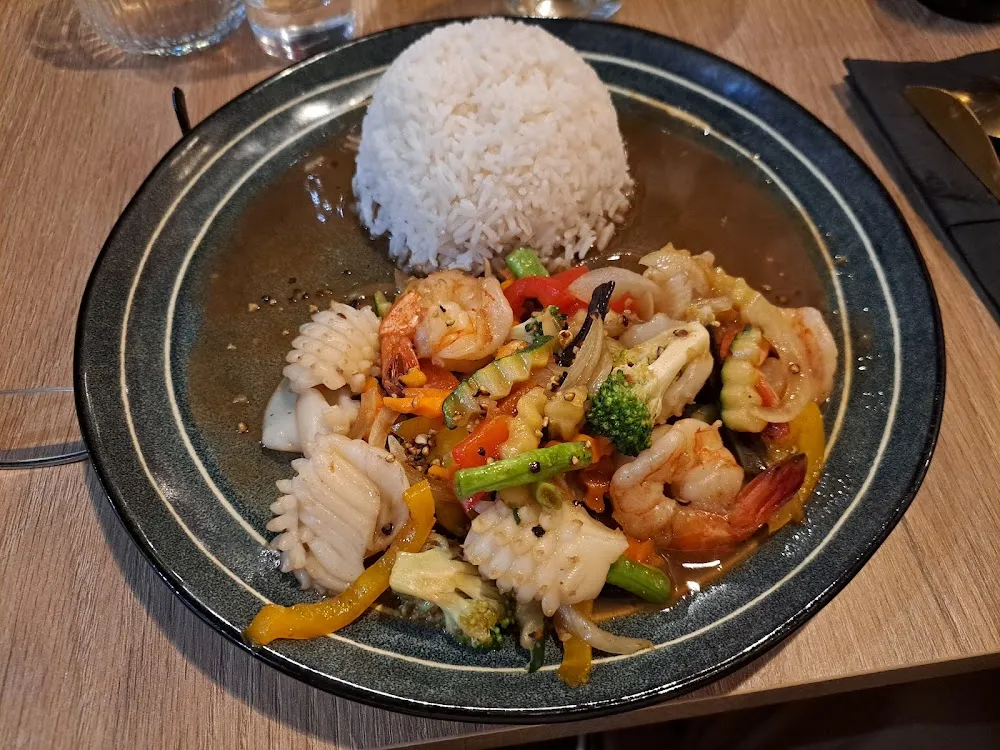 Seiches & Crevettes Au Poivre